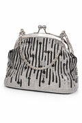 Noir Cascade Stone Handbag