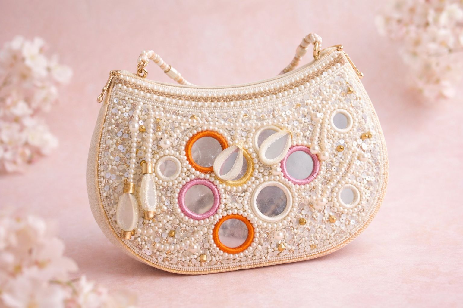 Pearla Festive Mirror Clutch