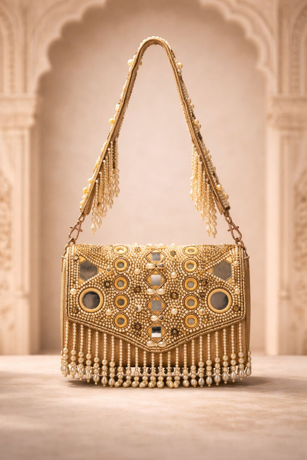 Zeenat Pearl Clutch